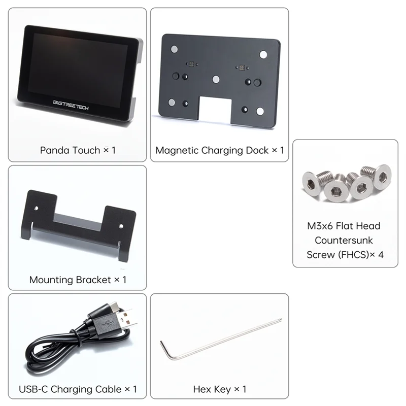 Smart-BIGTREETECH Panda Touch pantalla táctil Wifi de 5 pulgadas para Bambulab P1P P1S pantalla Klipper de Control multiimpresora