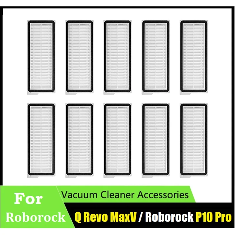 ตัวกรองแบบซักได้ตัวกรอง HEPA สำหรับหุ่นยนต์ดูดฝุ่น roborock Q Revo maxv/roborock P10 Pro อุปกรณ์อะไหล่ทดแทน