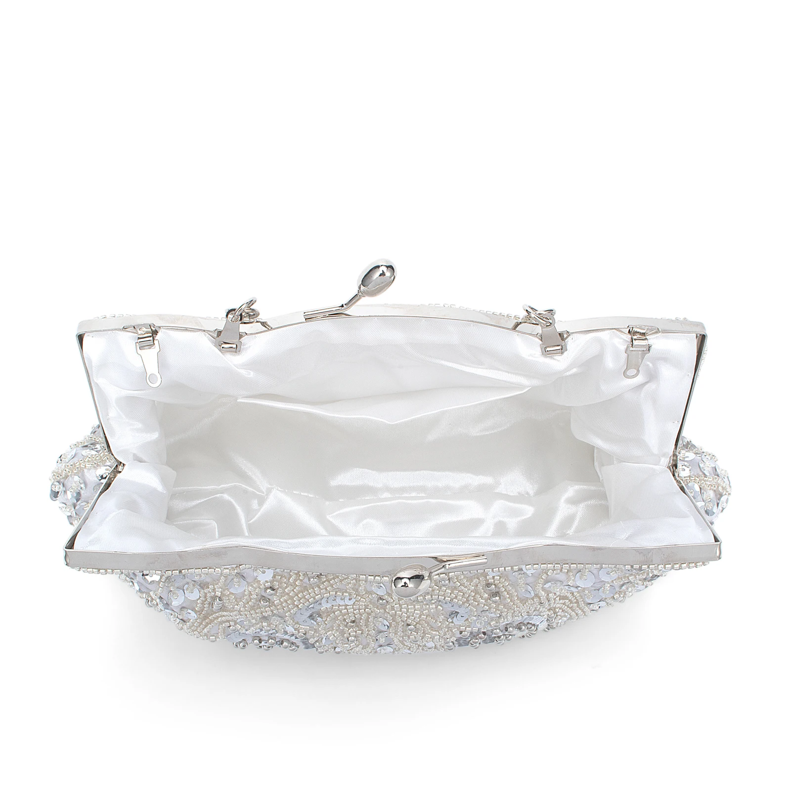 Retro Evening Bags For Women Clutch Bag Embroidered Sequins Beaded Chain Shoulder Bag For Dress Banquet Wedding Handbag Purse image 3