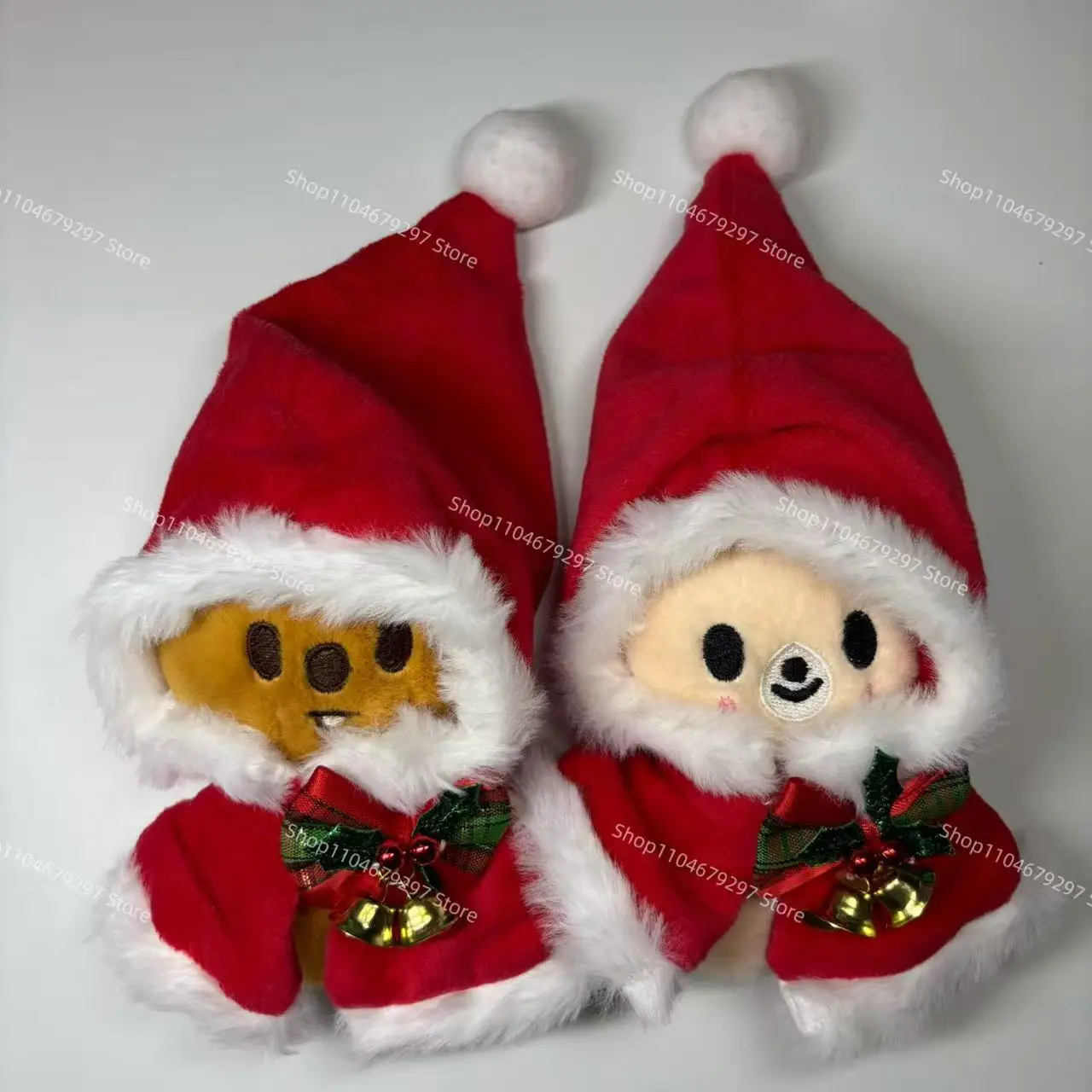 16 SKZOO أفخم سلاسل المفاتيح Straykids عيد الميلاد شال دلو القوس المظلة عيد الميلاد قبعة ألعاب من نسيج مخملي دمية لعبة أطفال SKZ أفخم دمية