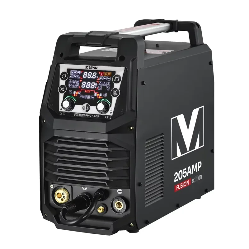LEVIN FUSION PMCT-205 6-in-1 Visual Digital Multi-Process Welder True Rated 200A Heavy MIG TIG CUT MMA Welding Machine
