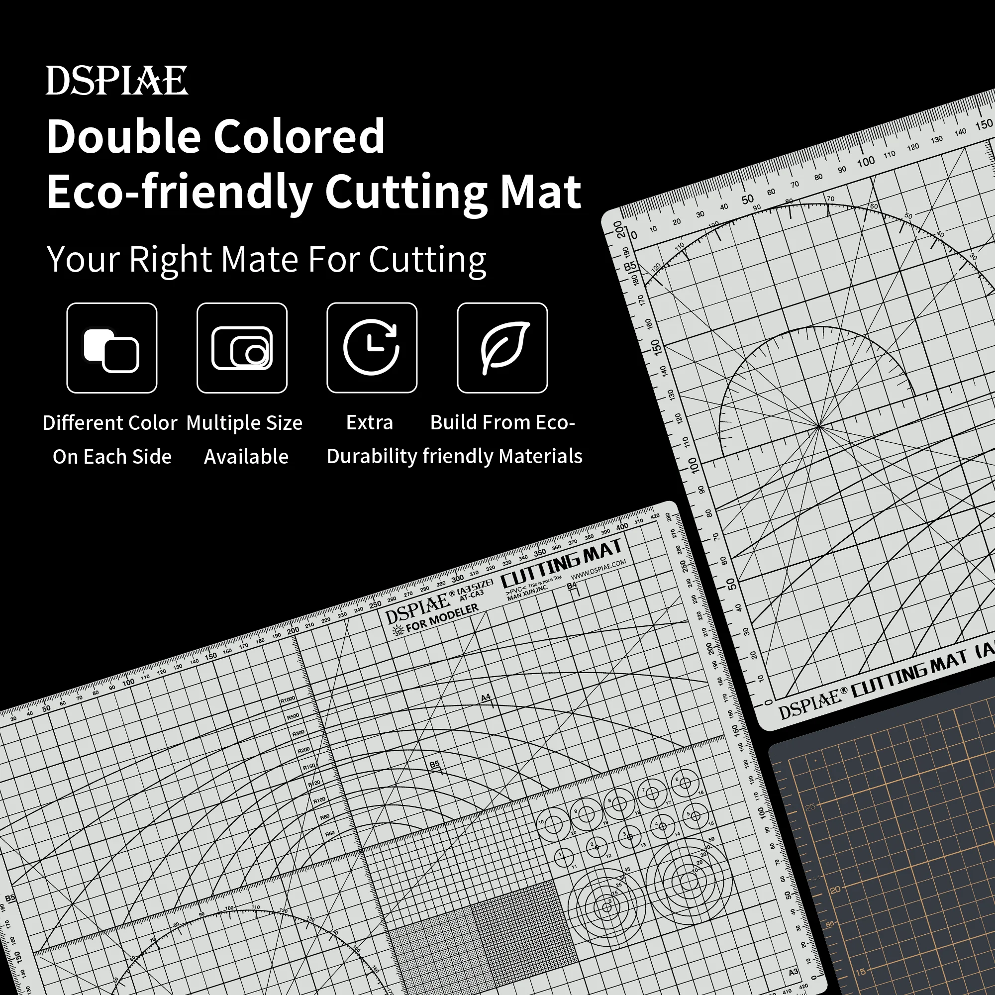 DSPIAE AT-CA4 Model Cutting Mat Double-Sided Use A4