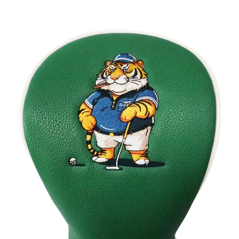 Golf Driver Head Covers Embroidery Tiger Club Head Covers Driver Headcover For Most Clubs For Extra Club Protection Golf