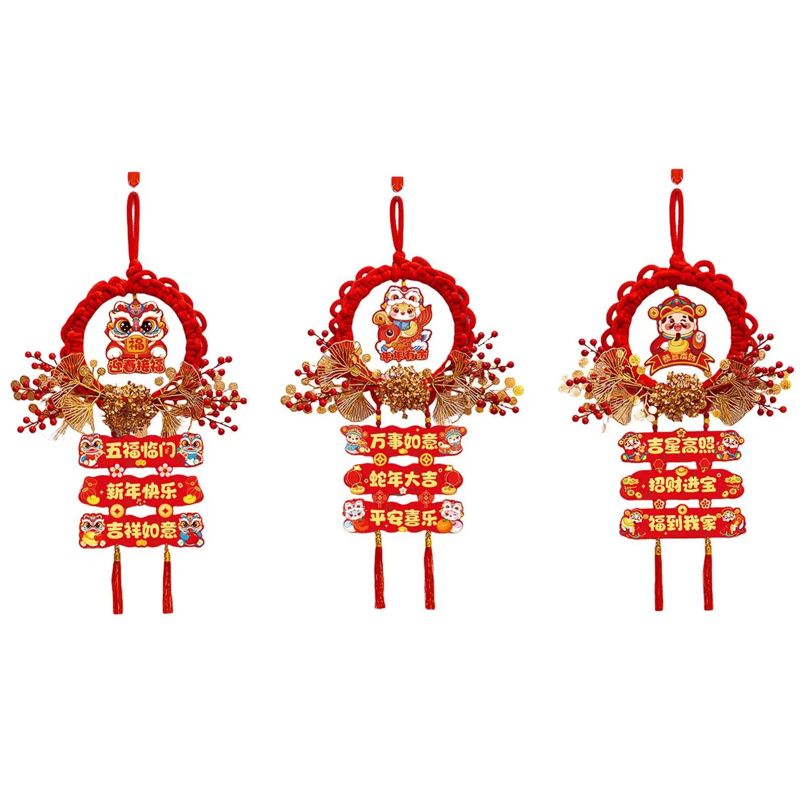 Chinese New Year Hanging Ornament Traditional for Bedroom Wall Housewarming