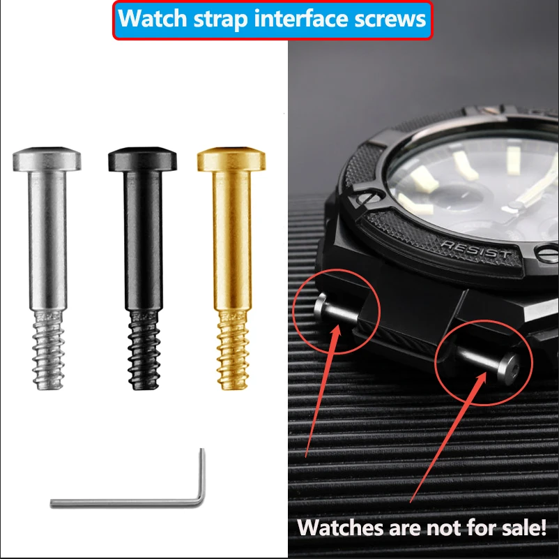 Watch strap interface screws accessories For CASIO Gshock GST-B100 GST-W110 GST-W300 GST-S120 connecting rod Watch side screws