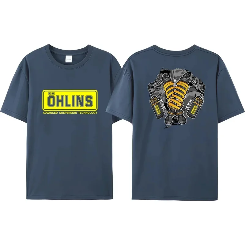 

Men's T-shirt Ohlins sports racing T-shirt reversible shock Ohlins rxf34 M.2 men's T-shirt printed comfort tee