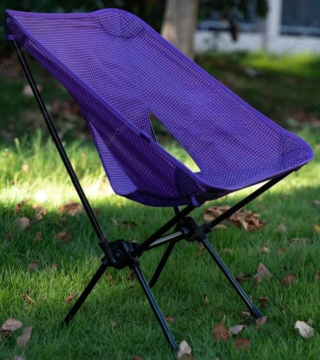 Ultralight Folding Moon Chair High Strength Aluminum Alloy Portable Camping Recliner Fishing Chair view 2