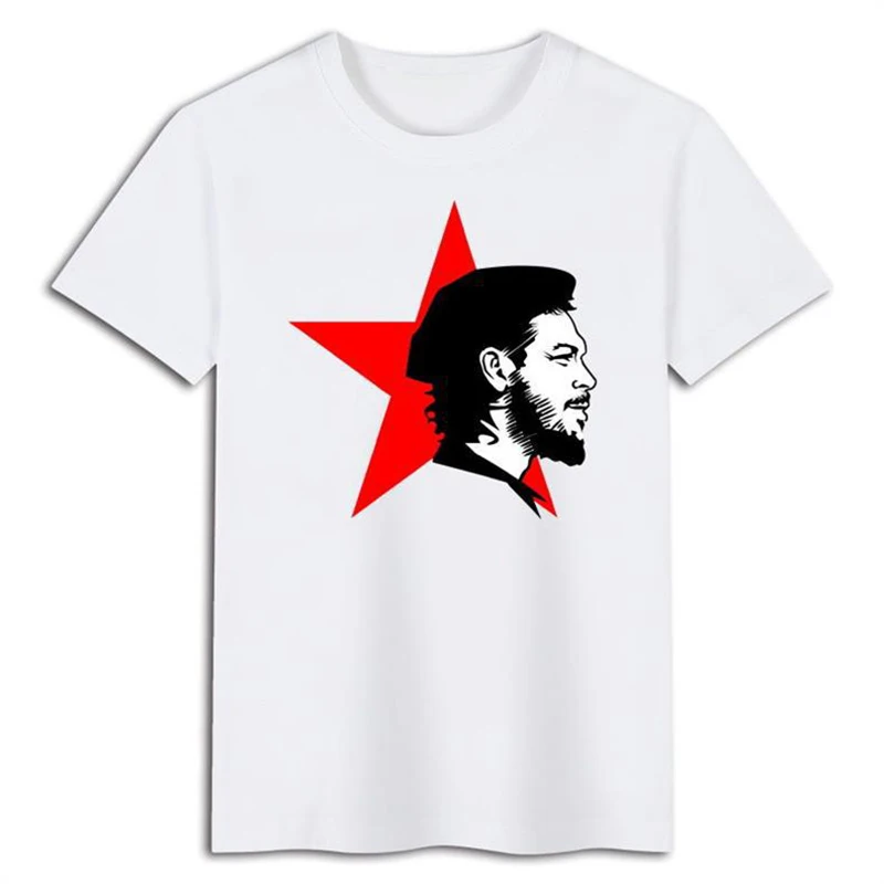 New Che Guevara Print Cotton T-Shirts Fashion Men Women Casual Short Sleeve T Shirt Oversized Harajuku Tees Tops Unisex Clothing