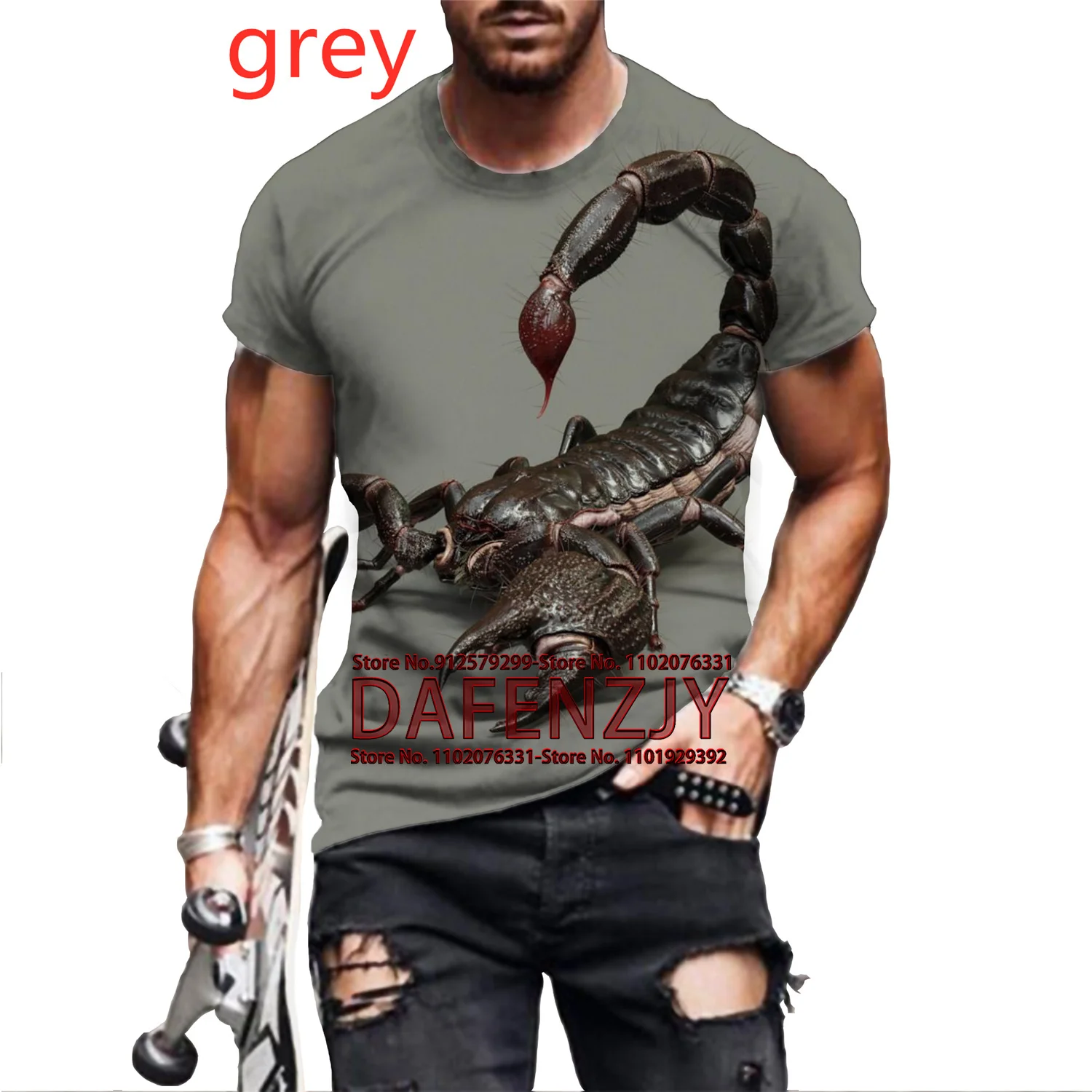 

Novelty Scorpion 3d Printed T Shirt Cool Fashion Men's T Shirt O'neck Short Sleeve Oversized T-shirt Top Pajamas