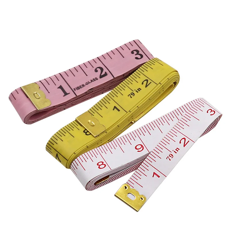 

100pcs 1.5 Meter 2 Meter Long Tape Measure Plastic Flexible Ruler Inch Version Centimeter Foot Tailor's Ruler Measuring Garment