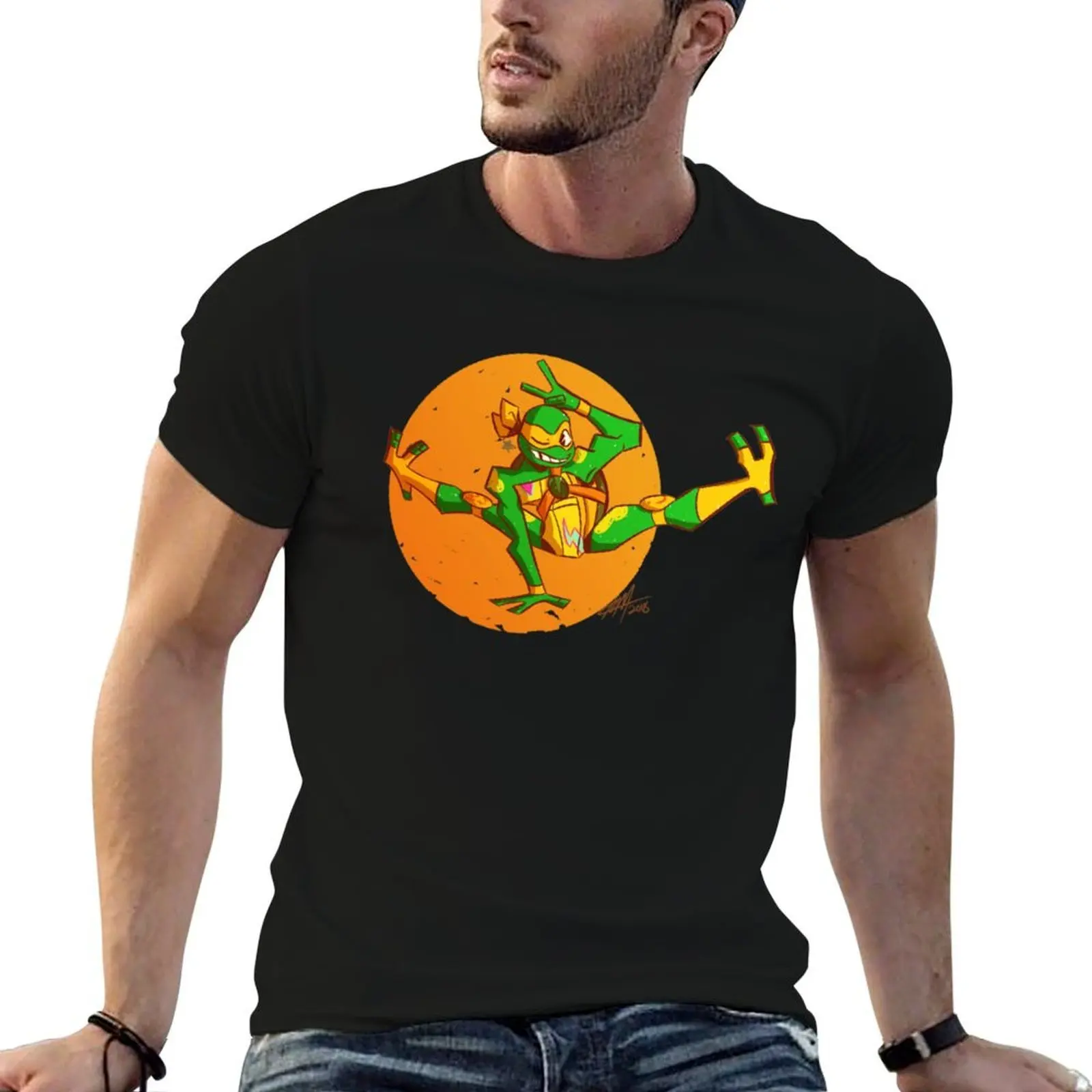 The Orange One T-Shirt oversizeds topping Men's cotton t-shirt