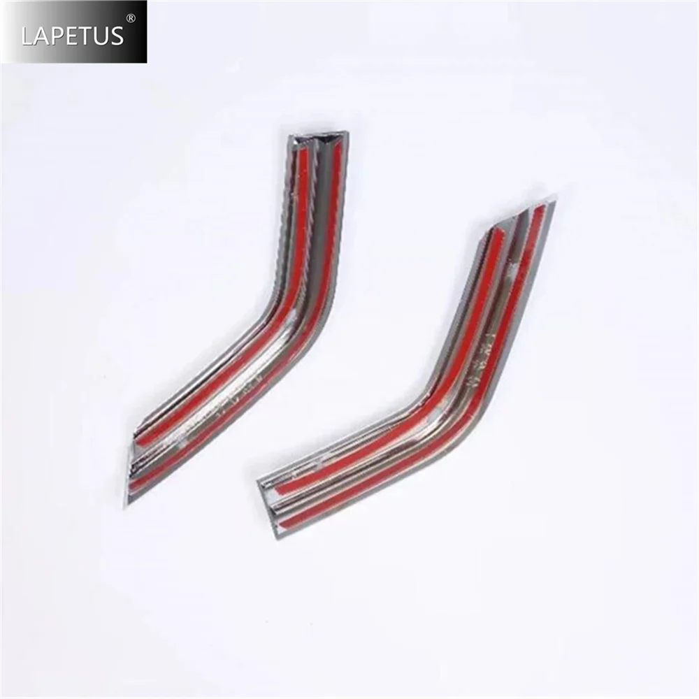 Auto Front Fog Light Lamp Eyelid Eyebrow Strip For Toyota Land Cruiser Prado FJ150 2018 - 2020 Cover Trim ABS Chrome Accessories