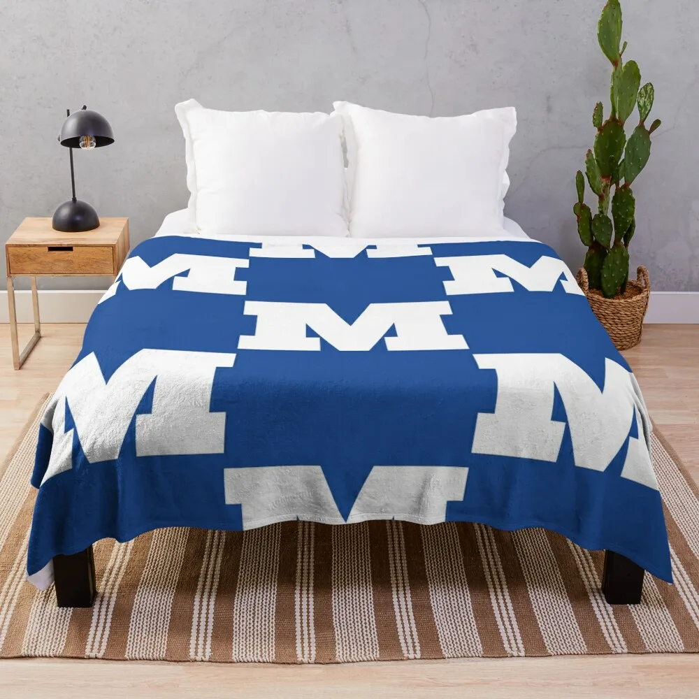 

Millikin Big Blue Throw Blanket Giant Sofa Blanket Fluffy Shaggy Blanket Plaid on the sofa