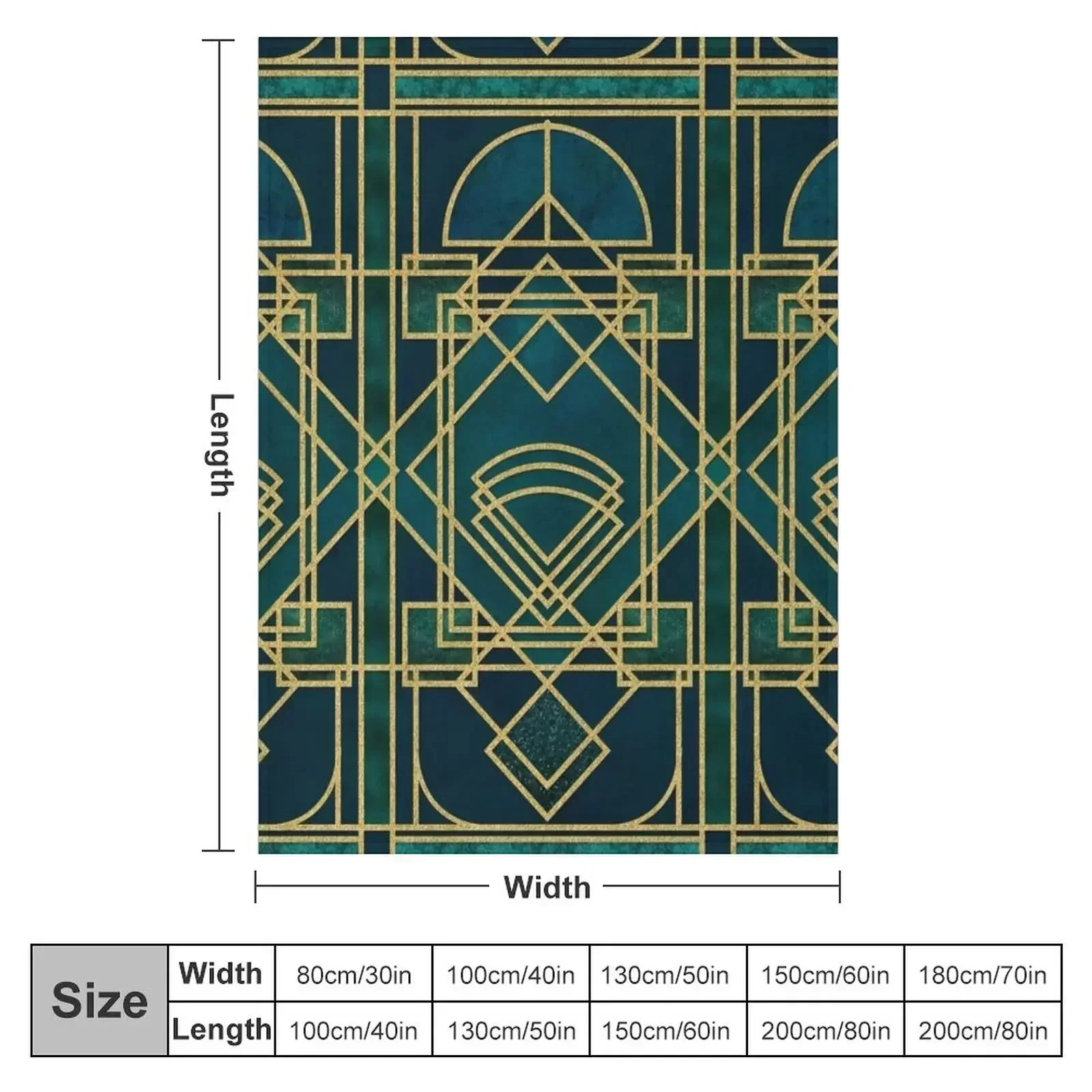 Art Deco Elegant Gatsby Style Throw Blanket blankets ands Single Loose Flannels anime Blankets For Bed Blankets