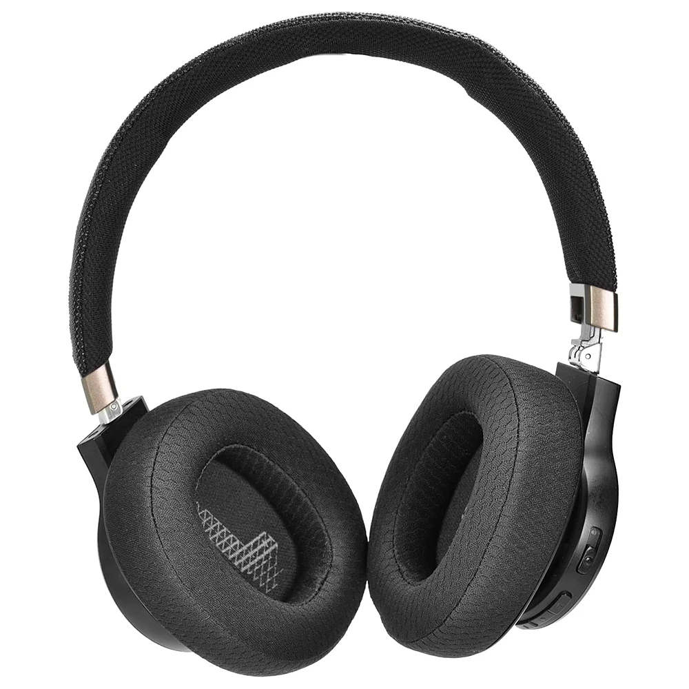 Live 650 BTNC Ear Cushion Fabric and Memory Foam Ear Pads Replacement Compatible JBL E65 E65BTNC Headphones Earpad Mesh Fabric