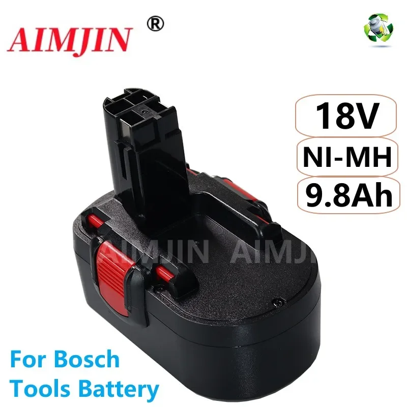 

18V Power Tools Battery Suitable For Bosch BAT025 9800mAh Ni-Mh Rechargeable Replacement Drill Screwdriver Batteries GSB 18 VE-2