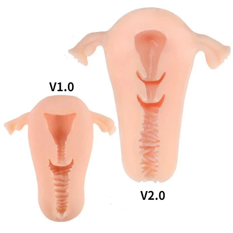 Male Soft Uterus Masturbator Vagina Cup Real Model Female Real Vagina For Men Anal Sex Deep Uterus Sex Prostate Stimulate Sextoy