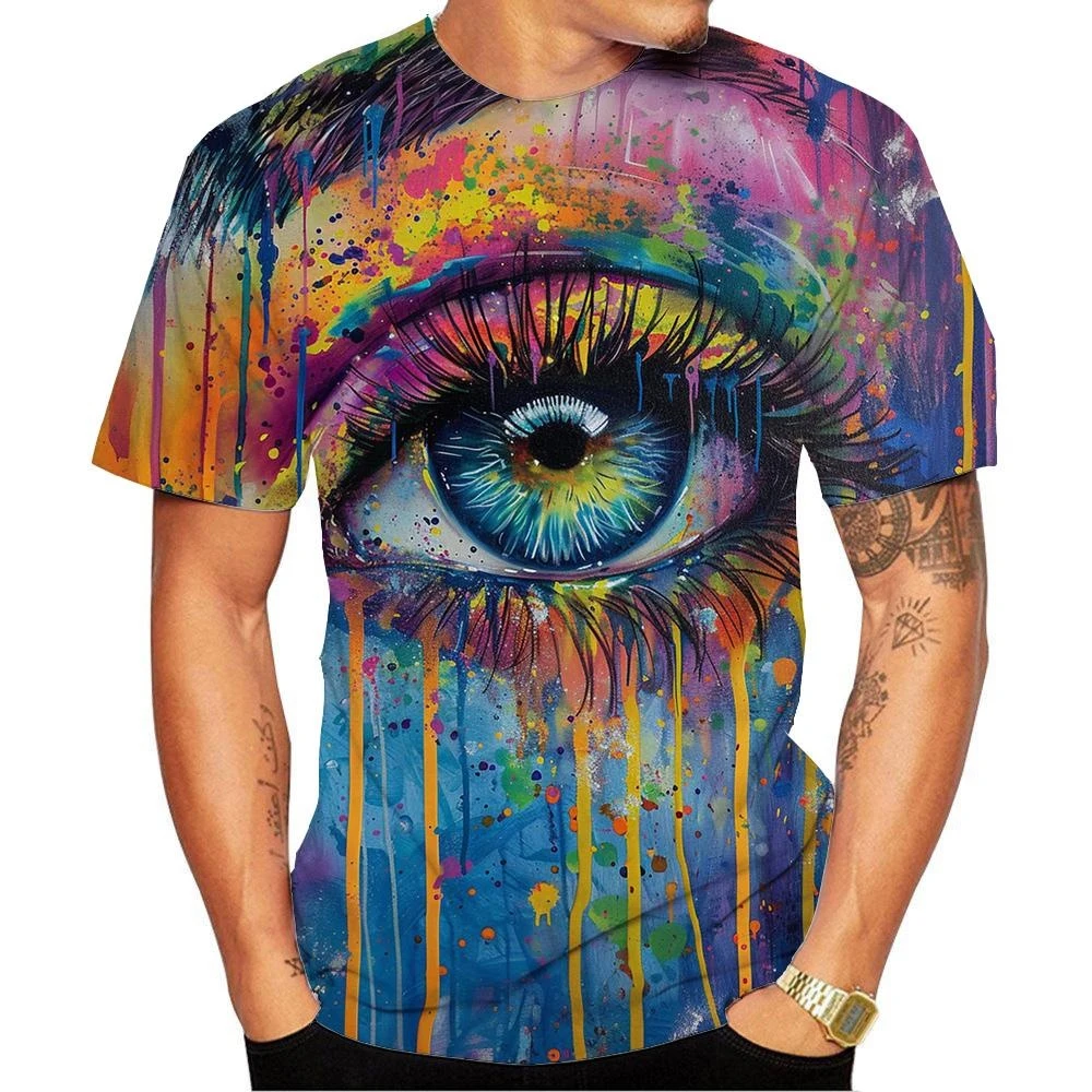 Kaus Leher Bulat Pola Mata War - Street Fashion Definition ulasan dan harga