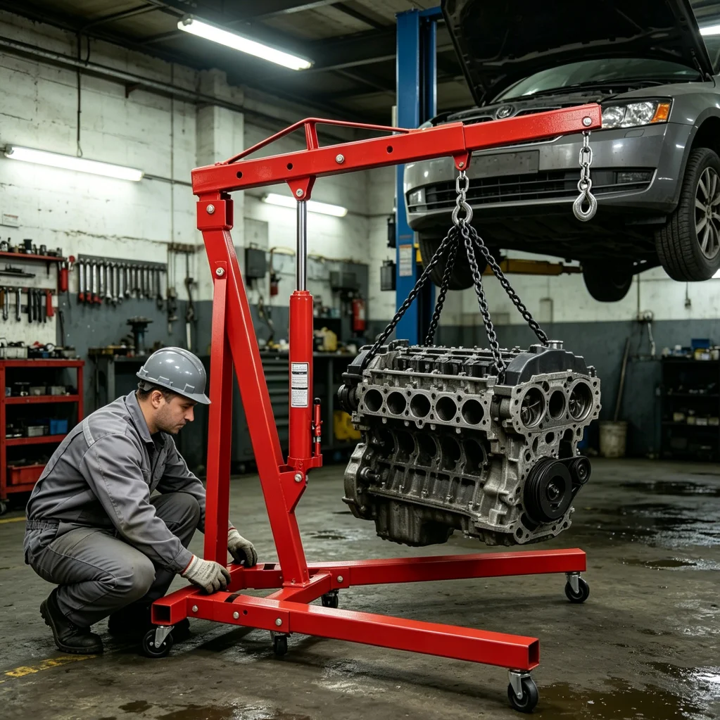 Engine Hoist Crane - 2-Tonnen Faltbare Werkstattkran & Hebevorrichtung |