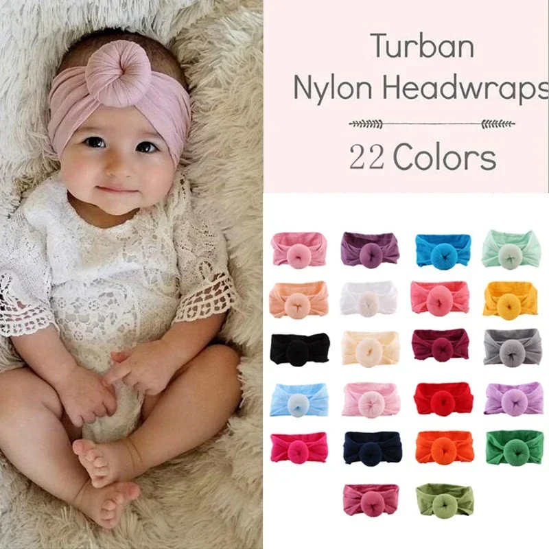 Bandeau de sauna pour nouveau-né fille, turban pour bébé, accessoires pour cheveux, en nylon et coton, mignon Kawaii doux