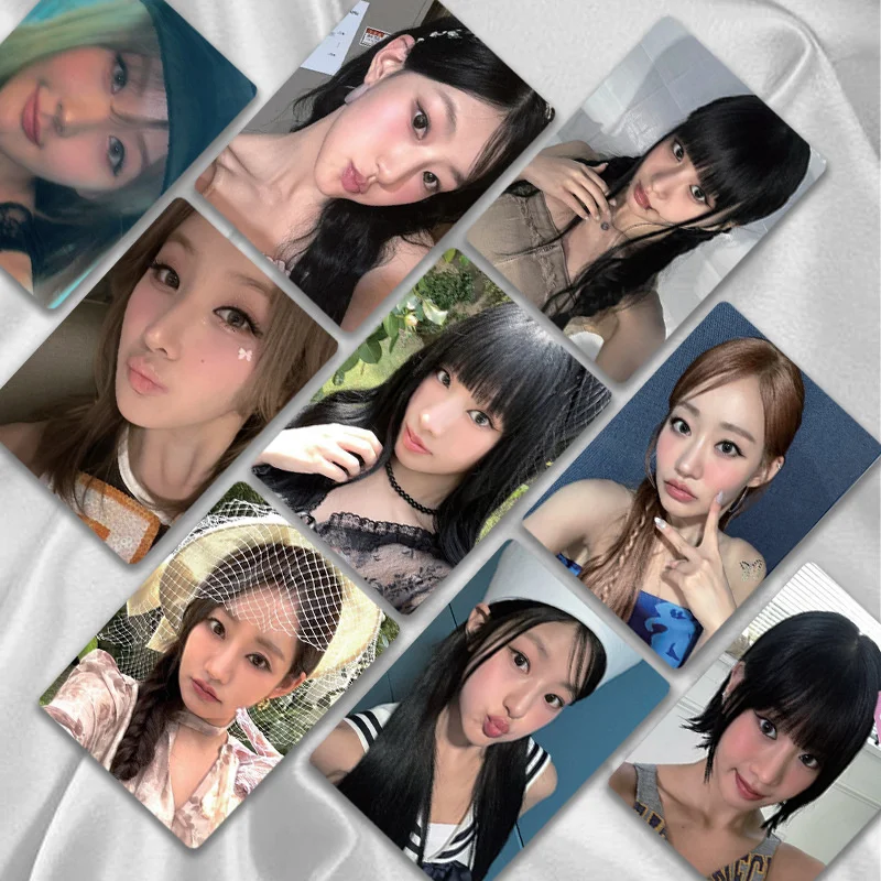 50pcs/set KISSOFLIFE Girl Group Laser Card Album LOMO Card Postcard BELLE NATTY KIOF Greeting Card Luminous Collection Gift