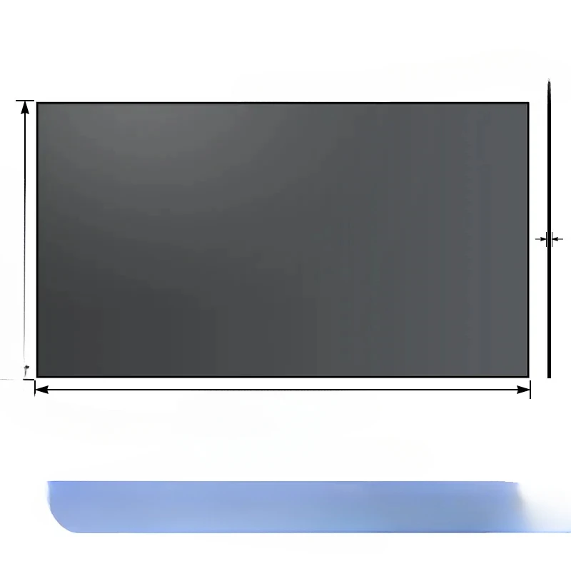 large viewing angle high definition anti-light home living room TV screen wall hanging narrow side projector curtain