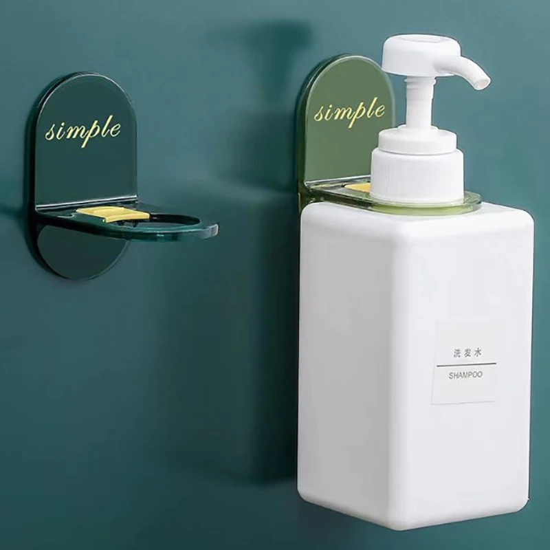 Shampoo Rack Bathroom Wall Mounted Punch-free Shower Gel Storage Rack Hand Sanitizer Storage Rack Hand Soap Bottle Hanger