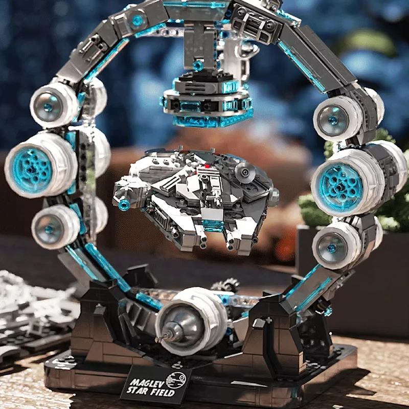 ديزني فالكون سفينة الفضاء MOC الطوب نموذج حرب النجوم المركبة الفضائية ألعاب مكعبات البناء لتقوم بها بنفسك الصبي الكبار هدايا عيد الميلاد غرفة زخرفة جديد