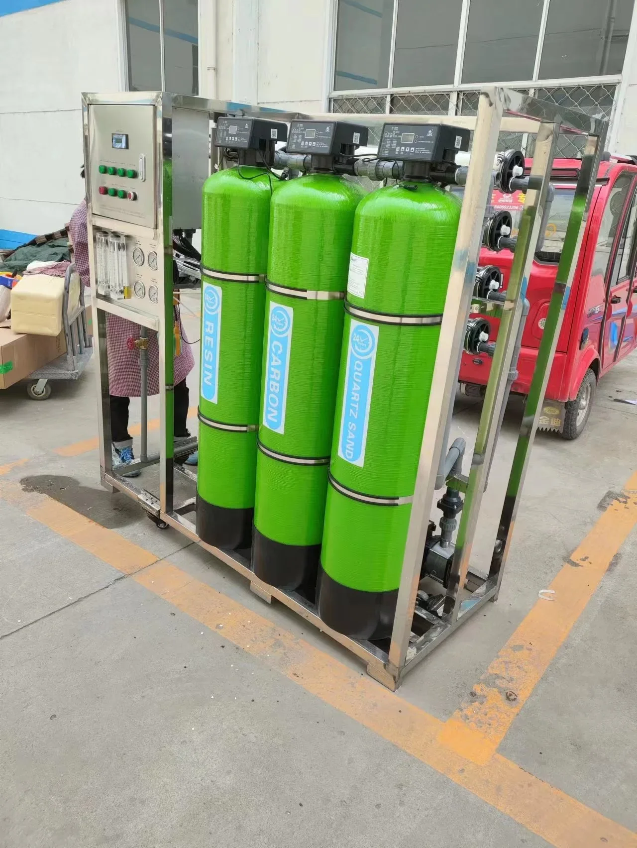 نظام المياه 1000 لتر ساعة 1000LPH ТС planta purificadora mas pequena 1000lph 2000lph qual esta la planta de 100o litros ph