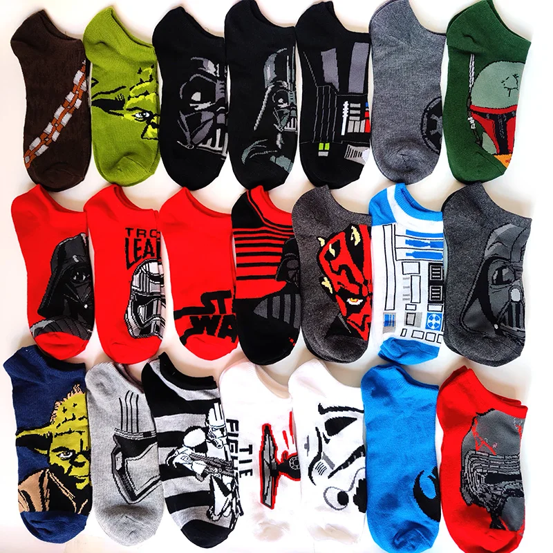 35 Style Disney Movie Socks Cosplay Socks Novelty Men Short Sock