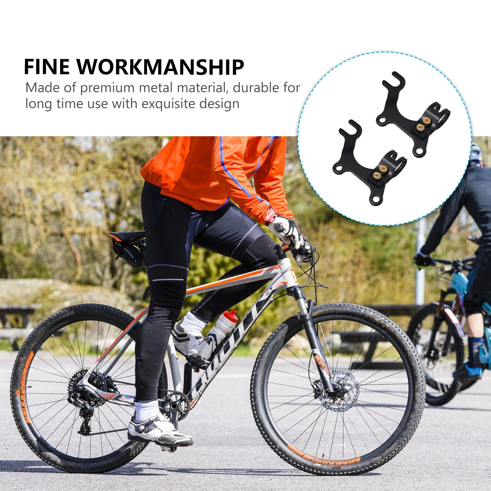 

2Pcs Adjustable Bike Brake Bracket Disc Brake Conversion Adapter Mounting Holder