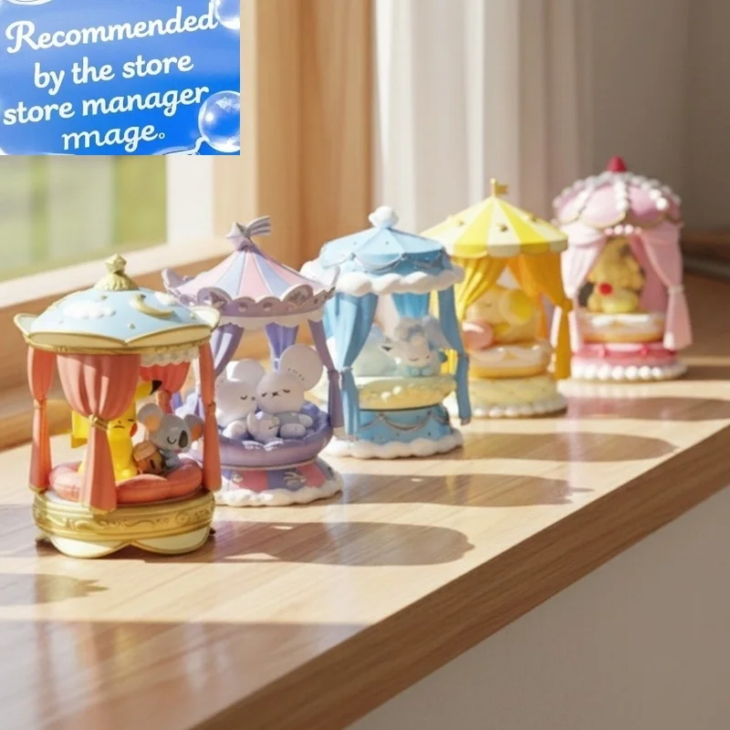 

Оригинальная серия Re-Ment PokéMon Nighty Night, экшн-фигурка Пикачу Алолан Вульпикс, семейство в наличии, милая модель в стиле аниме, декоративная игрушка