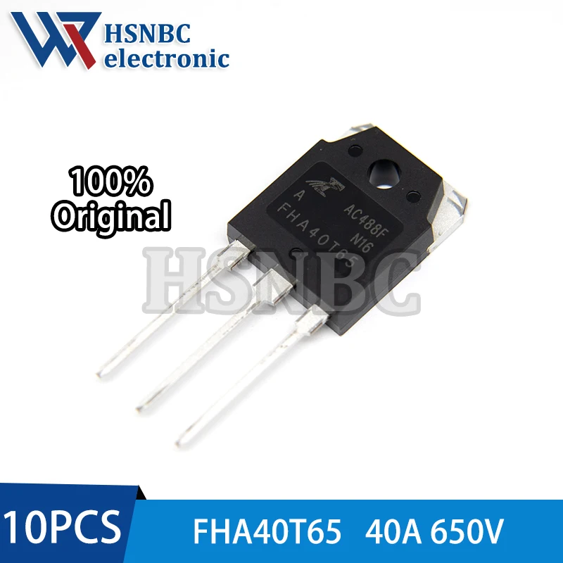 10PCS FHA40T65 40T65 FHA40T65A TO-3P 650V 40A IGBT Power Transistor 100% New Original