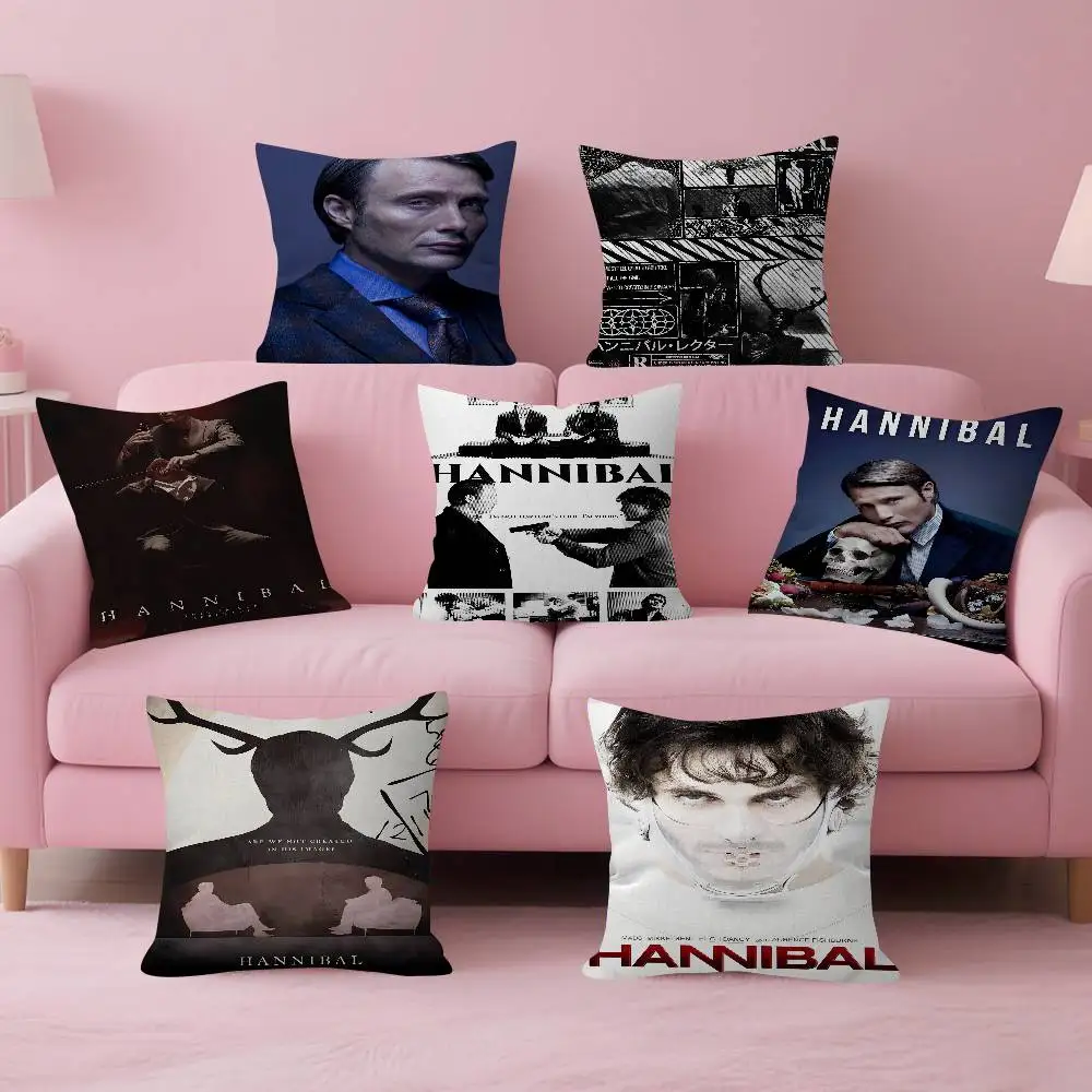 Hannibal Classic Movie Kissenbezug, dekoratives Kissen, Sofa, Heimdekoration, Kissenbezüge