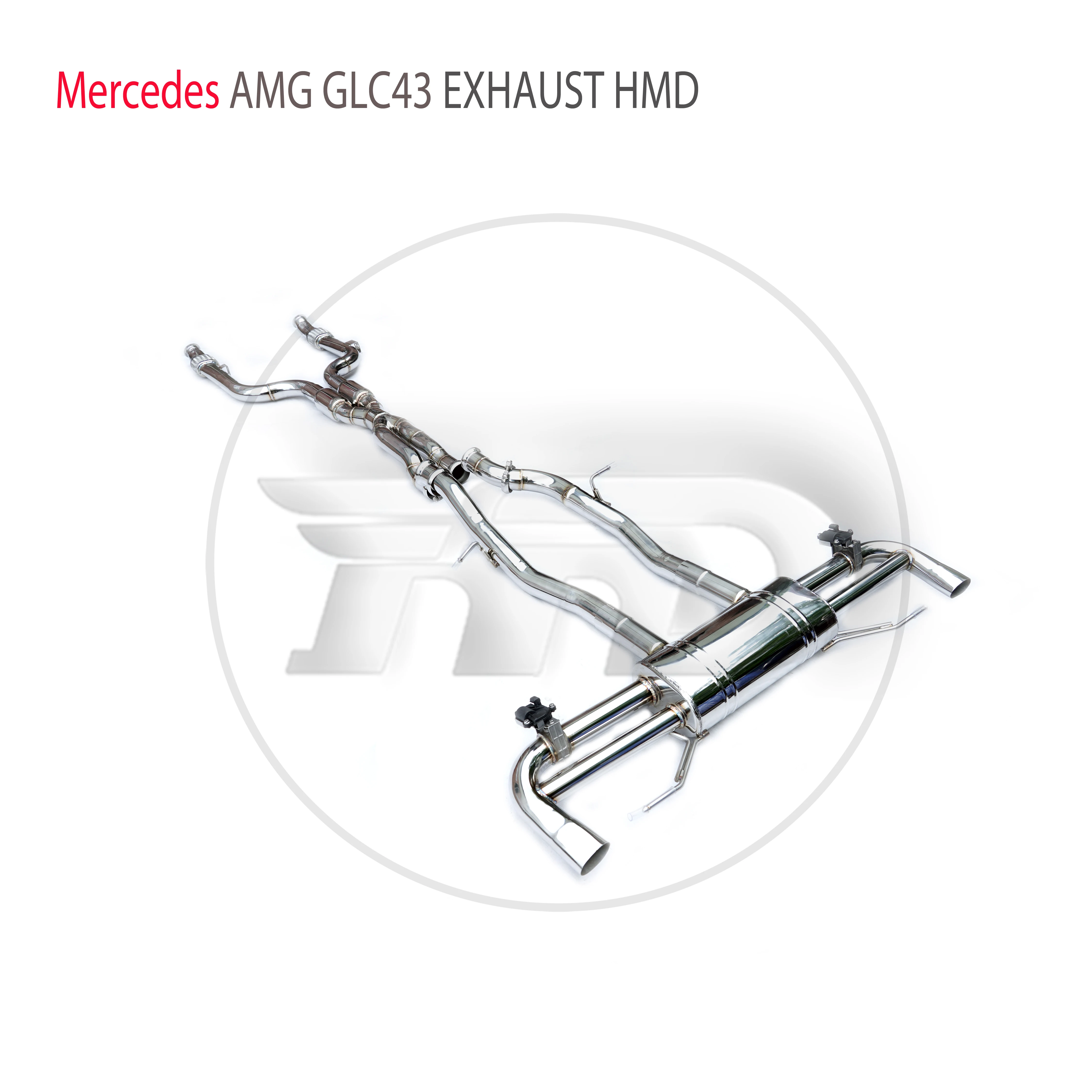 HMD Stainless Steel Exhaust System Performance Catback for Mercedes Benz AMG GLC43 3.0T Valve Muffler