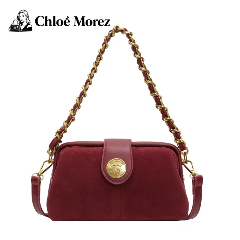 

Small Bag Fashion Solid Color Shoulder Bag Women's Versatile Pearl Handheld Matte Small Bag