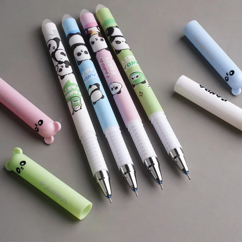 4 Pieces Lytwtw's Cartoon Cute Kawaii Capybara Unicorn Erasable Pen Creative School Office Gel Pens Suppliies Stationery image 5