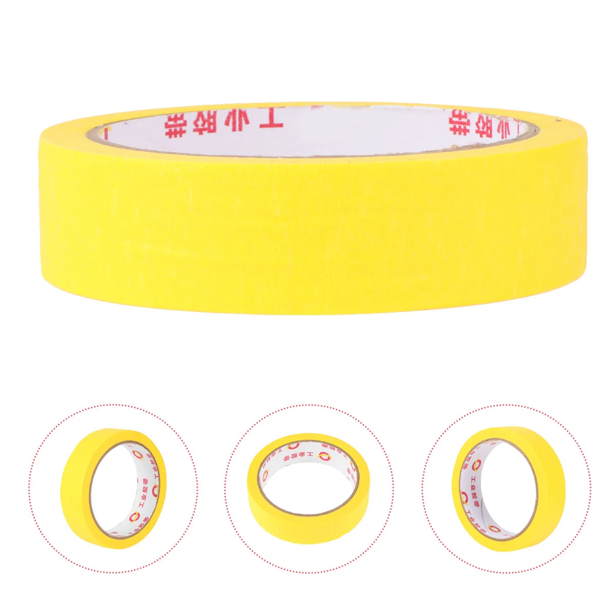 Masking Tape Rubber Color Separation Mark White Pipeline Sticky Paper Long Size Temperature No Residue Trimming