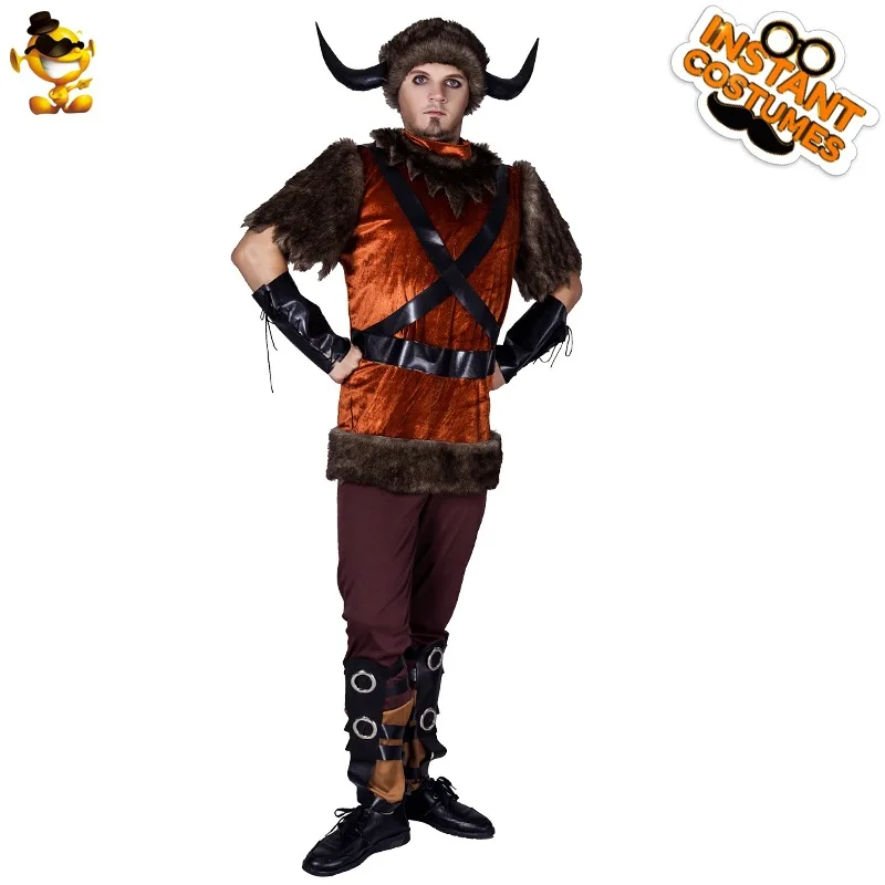 

Хэллоуин скандинавский пират викингов, карнавальный костюм, мужская одежда, шляпа, брюки, защита рукавов, сценический наряд 2025