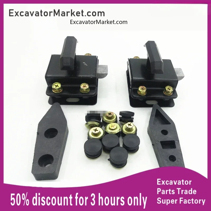 For KATO HD 700/820/512/307/1023/1430-3 excavator downshift glass latch Glass lock excavator accessories For excavator