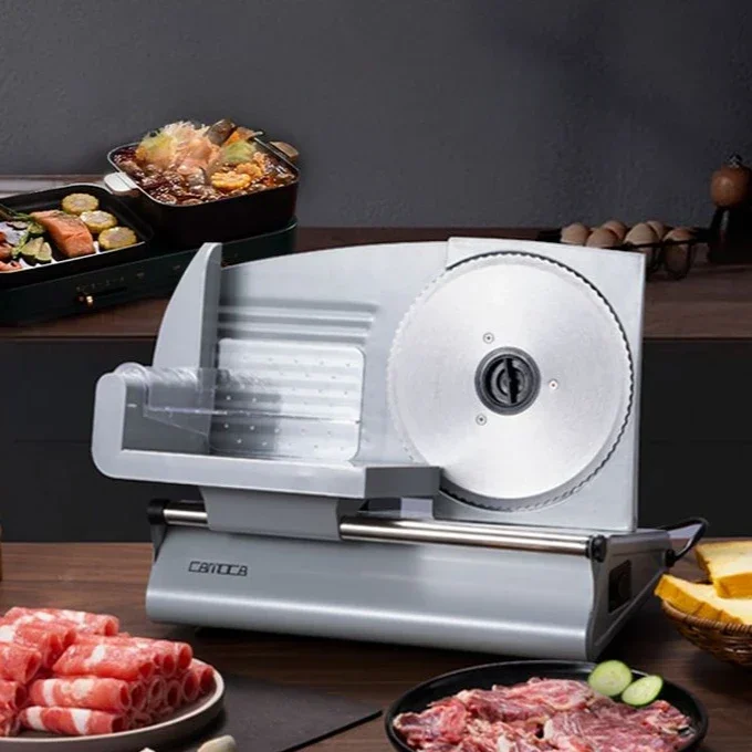 household electric Meat slicer  slice potatoes fully automatic beef and mutton slicer small commercial frozen meat slicer