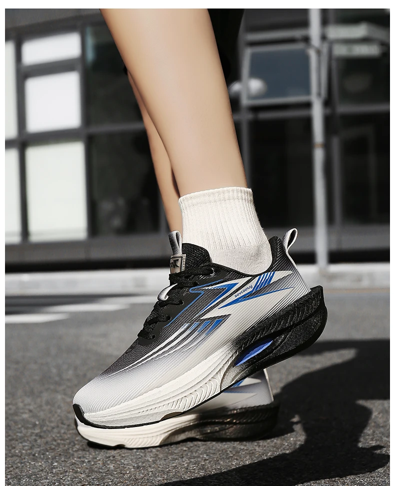 Laufschuhe für Herren, Carbon-Board, Marathon, Sport, Luftpolster, atmungsaktiv, leicht, bequem, für Damen, sportliche Turnschuhe, lässig – Detail 21