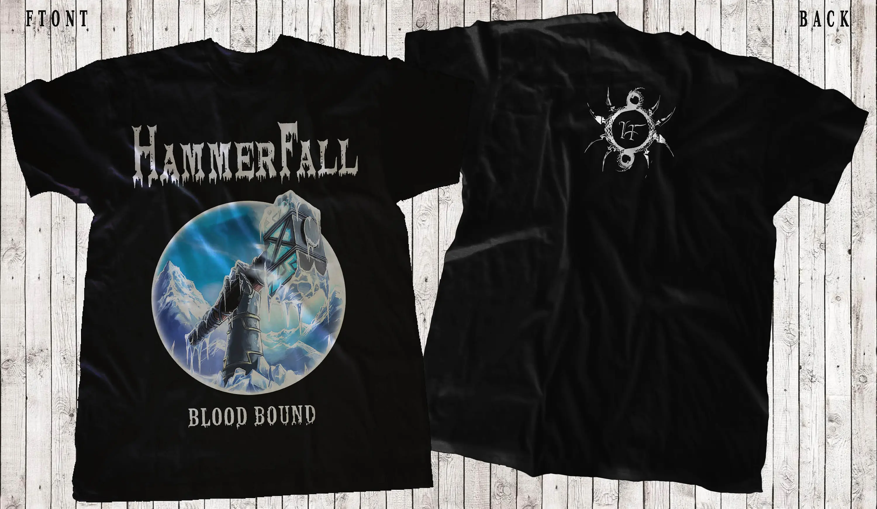 New D T G Printed Shirt Hammerfall Blood Bound Size S M L Xl 2 3 4 5 6 7Xl