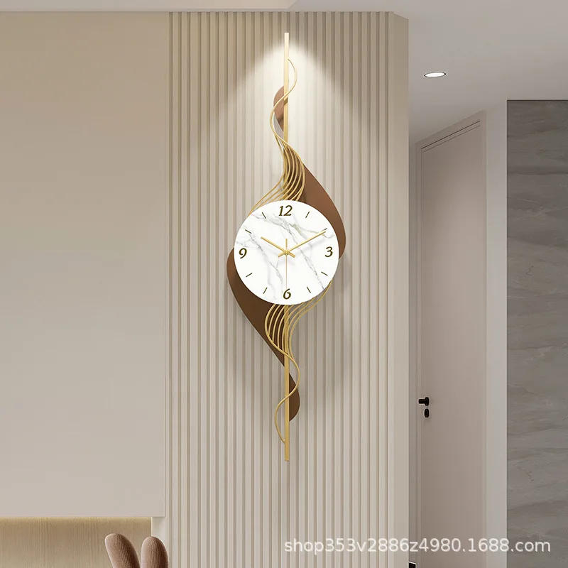 

Zmlgrids decorative clock wall restaurant background clock wall hanging new silent wall clock