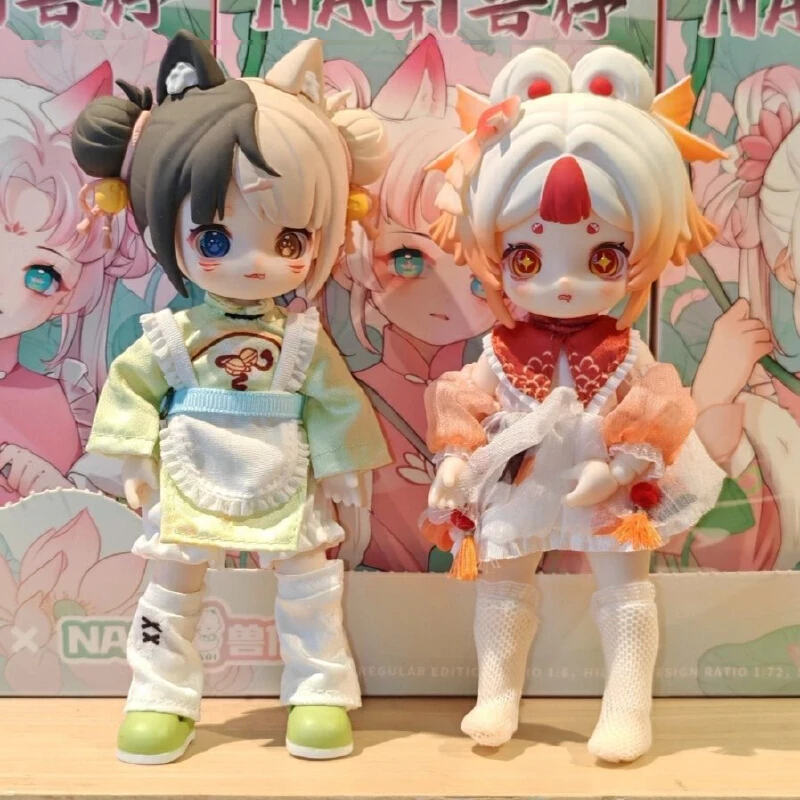 

Кукла Nagi Beast Bjd, слепая коробка четвертого поколения, ПВХ, 15 см, Xiaoyao Tour, мобильные суставы, фигурки, сюрприз, загадочная игрушка на день рождения