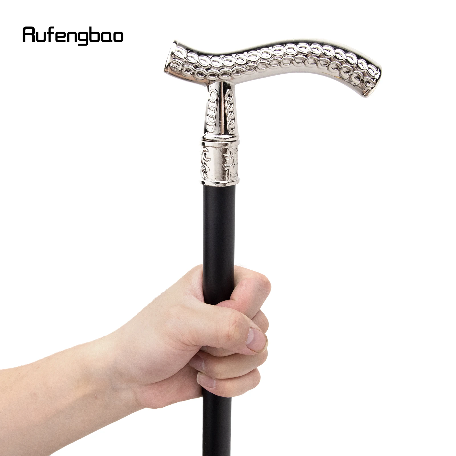 زهرة بيضاء نمط القمح الفاخرة موضة عصا للمشي للحزب ديكور قصب أنيقة كروسير مقبض عصا للمشي 93 سنتيمتر #3