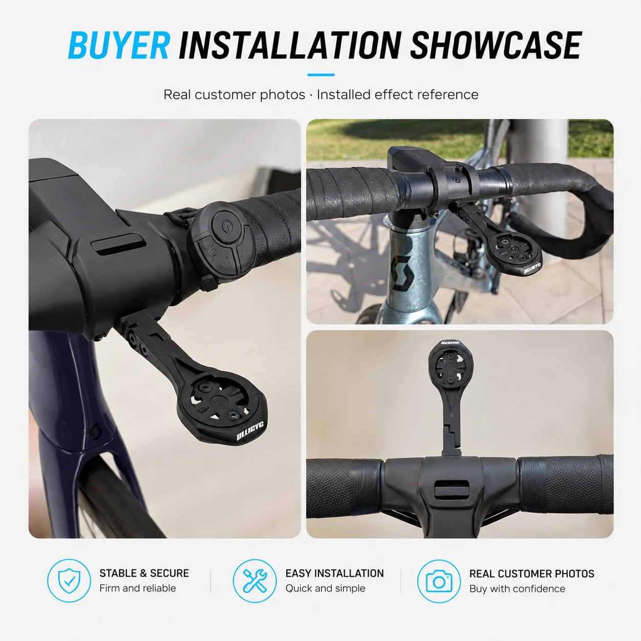 ULLICYC Computerhalterung für SCOTT SYNCROS FOIL AERO 1.5 STEM/ST-R100-AL STEM für Garmin1050 Wahoo Giant GPS Bryton Aluminiumlegierung – Detail 10