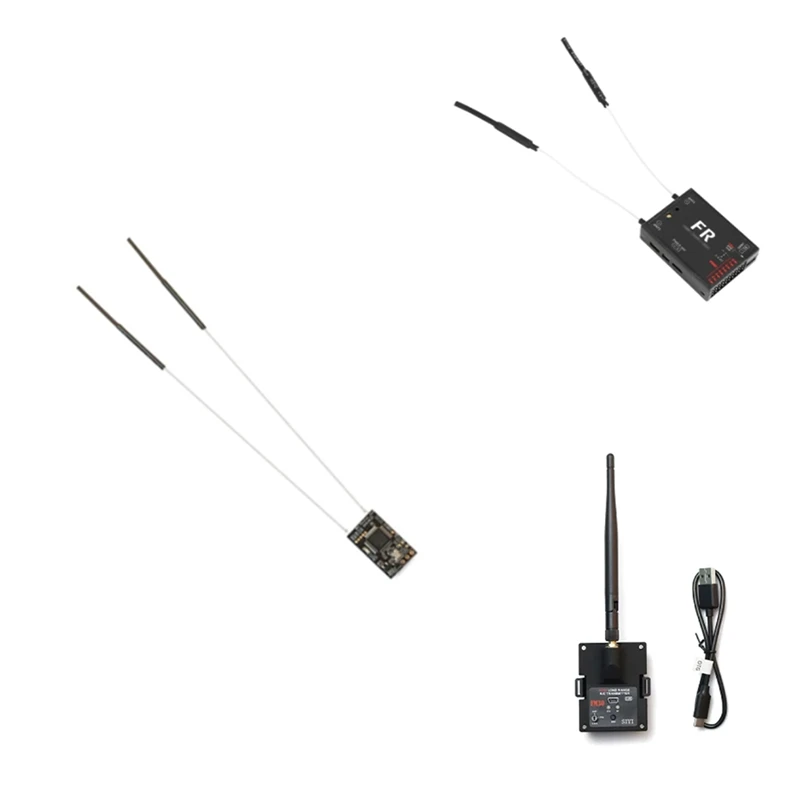 Imagem -06 - Módulo de Rádio com Receptor Telemetria de Dados 30km Long Range Drones Ópticos 2.4g Fm30 Siyi-fm30