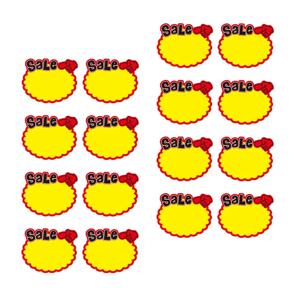 50Pcs Advertising Price Tags Eye Catching Colorful Paper for Sale Event Market Stall Garage Sale Promotional Price Signs