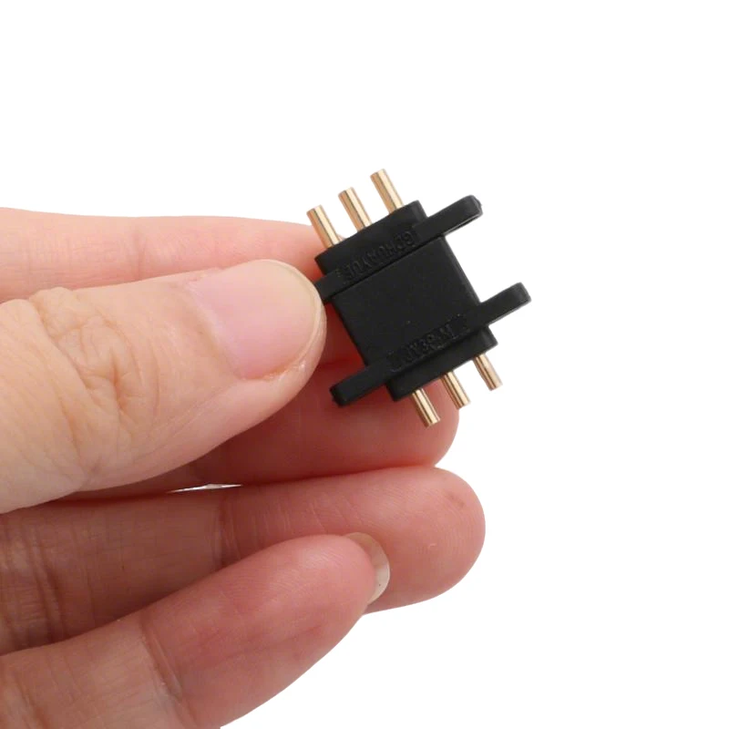 5 pares 500V 5A 3 pines conector macho hembra Terminal chapado en oro de cobre enchufe de alimentación de liberación rápida para piezas de modelo de coche Robot UAV RC